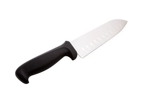 Mundial 5604-7GE PR RF Santoku Knife Hollow Edge 5600 Series 7 inches Black