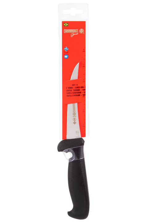 Mundial 5607-5 Boning Knife Curved Semi-Stiff 5600 Series 5 inches Black