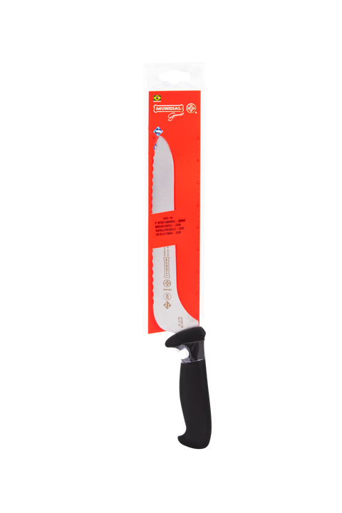 Mundial 5620-9E PR RF Sandwich Knife Offset Serrated Edge 5600 Series 9 inches Black