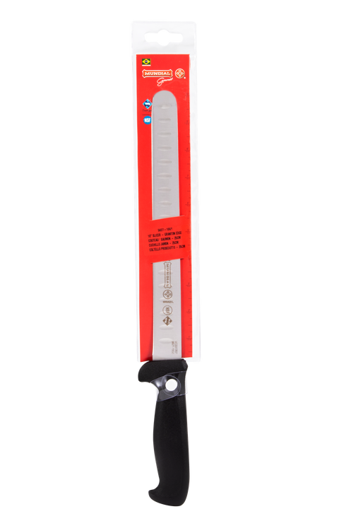 Mundial 5627-10GE PR RF Slicing Hollow Edge Knife 5600 Series 10 inches Black