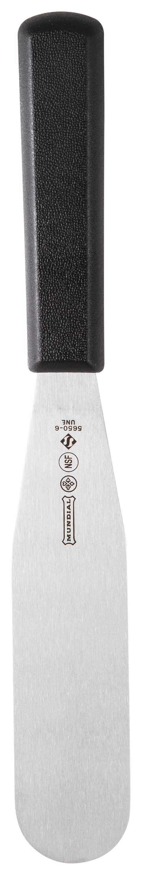 Mundial 5650-6 Baker's Icing Spatula 5600 Series 6 inches Black