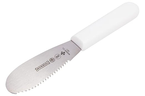 Mundial Sandwich Spreader Serrated Edge 5600 Series White 3.5 inches Set of 3