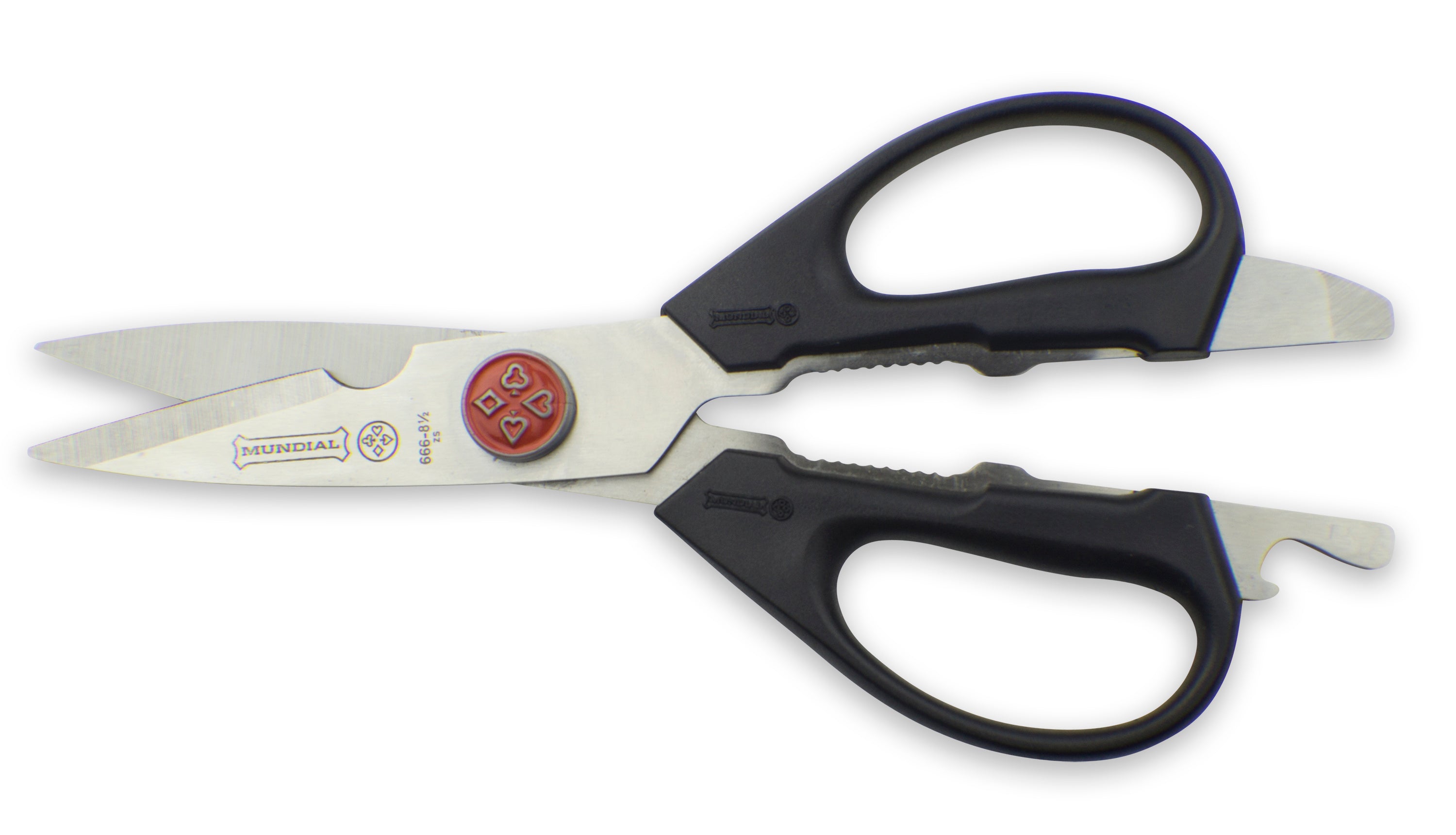 Mundial BP666 Take-a-Part Utility Shears Red Dot 8.5 inches Black