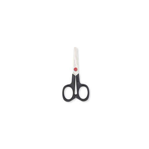 Mundial BP667 Pocket School Scissors Left Hand Red Dot 4.5 inches Black