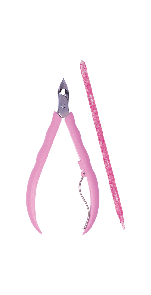 Mundial 751 RO Cuticle Nipper POP with Nail Stick 2 Piece Set