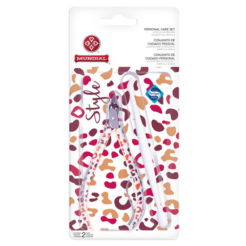 Mundial 758-S Style Cuticle Nipper and Nail Care Kit 2 Piece
