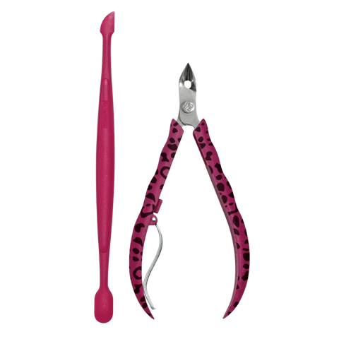 Mundial 758-S Style Cuticle Nipper and Nail Care Kit 2 Piece
