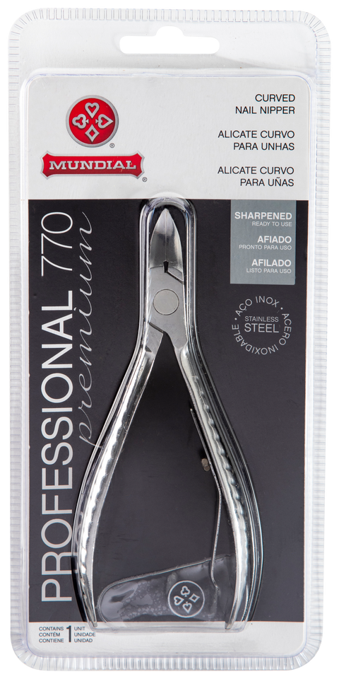 Mundial 770-PR Toenail Nipper Professional With Curved Jaw