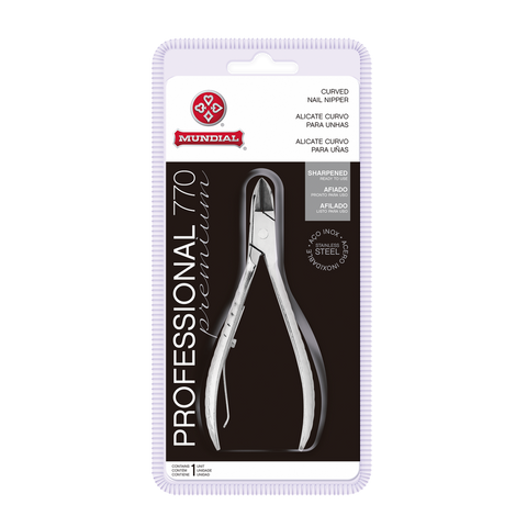 Mundial 770-PR Toenail Nipper Professional With Curved Jaw