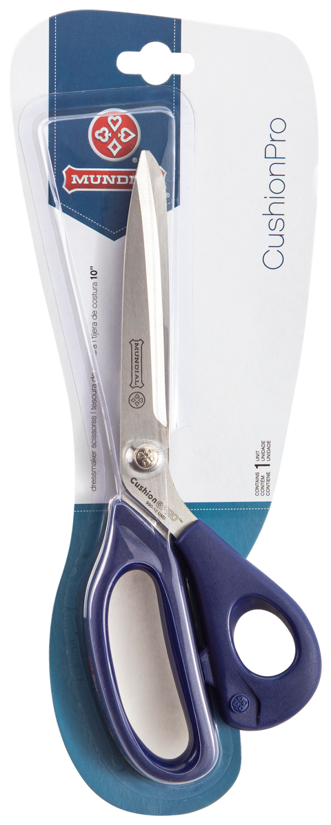 Mundial 990-10 Multi Use Shears Cushion Pro 10 inches Blue Soft Touch Handles