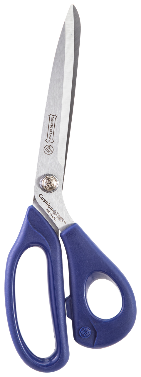 Mundial 990-10 Multi Use Shears Cushion Pro 10 inches Blue Soft Touch Handles
