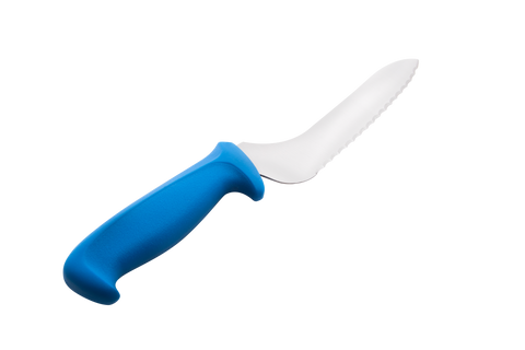 Mundial 5620-7E AZ RF Offset Bread Serrated Knife 5600 Series 7 inches Blue