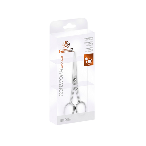 Mundial BC-341 Bronze Line Hair Scissors Silver