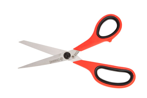 Mundial BP1860-3 Multi-Purpose Shears Micro-Serrated Edge Cushion Soft 8.5 inches Red & Black