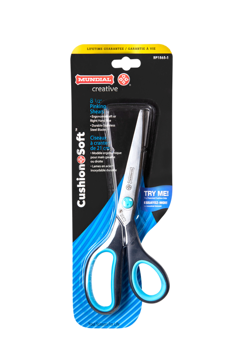 Mundial BP1865-1 Pinking Shears Cushion Soft 8.5 inches Blue