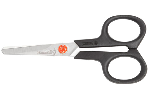 Mundial BP667 Pocket School Scissors Left Hand Red Dot 4.5 inches Black