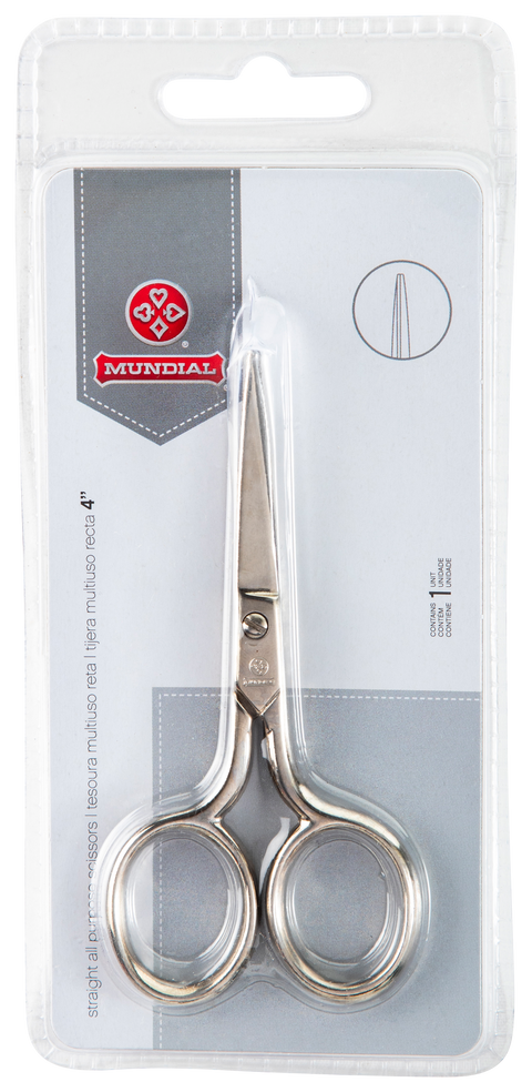 Mundial CR426-4 Classic Forged Embroidery Scissors 4 inches Silver
