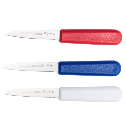 Mundial 3.1/4'' Paring Knife Set 6700 Series 3-Piece Set White/Red/Blue