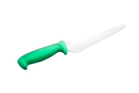 Mundial G5620-9E Sandwich Knife Offset Serrated Edge 5600 Series 9 inches Green