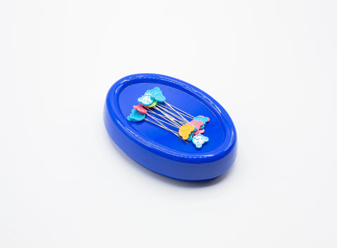 Blue Magnetic Pin Holder