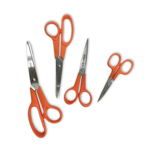 Mundial 3500-4 Multipurpose Scissors Pixel 4-Piece Set Orange