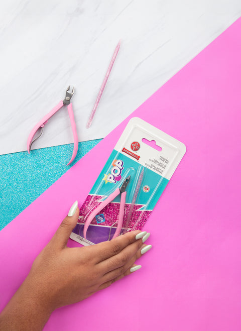 Mundial 751 RO Cuticle Nipper POP with Nail Stick 2 Piece Set