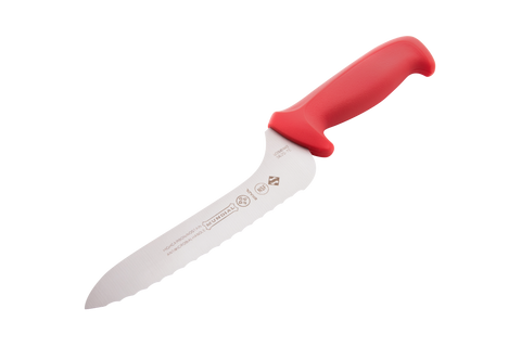 Mundial R5620-7E Bread Knife Offset Serrated 5600 Series 7 inches Red