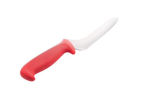 Mundial R5620-7E Bread Knife Offset Serrated 5600 Series 7 inches Red