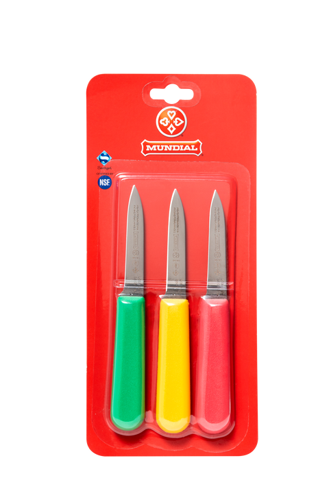 Mundial SCRYG5601-3 Paring Knife 5600 Series 3.25 inches Assorted Colors Set of 3