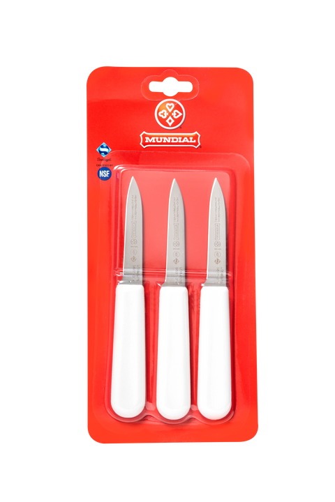 Mundial SCW5601-3 Paring Knife Chefs 5600 Series 3.25 inches White Set of 3