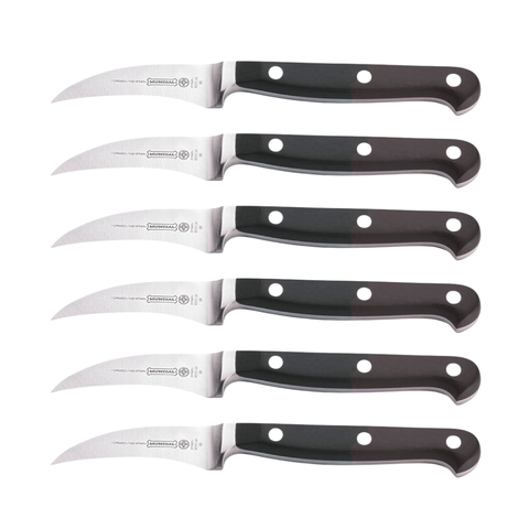 Mundial 5141-2 1/2 Peeling Knife 6-Piece Set 5100 Series 2 inches Black