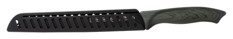 Mundial VX9900-5 Black Knife Set With Black Handle 5 Piece Plastic Blade Protectors
