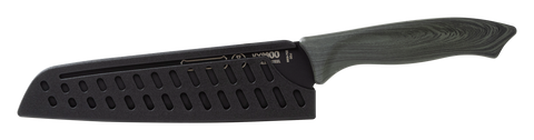 Mundial VX9900-5 Black Knife Set With Black Handle 5 Piece Plastic Blade Protectors