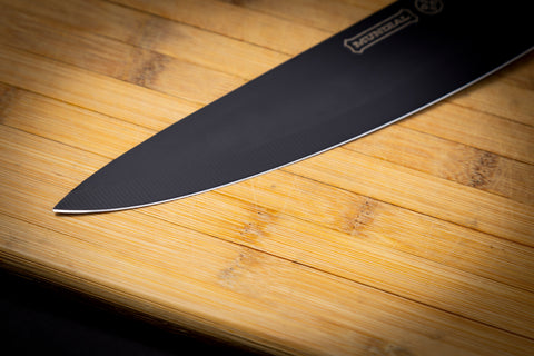 Mundial VX9900-5 Black Knife Set With Black Handle 5 Piece Plastic Blade Protectors