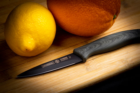 Mundial VX9900-5 Black Knife Set With Black Handle 5 Piece Plastic Blade Protectors