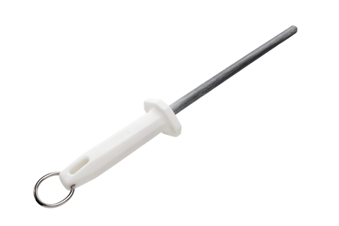 Mundial W3303-10 Sharpening Steel Poly Round 10 inches White