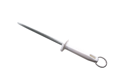 Mundial W3303-10 Sharpening Steel Poly Round 10 inches White