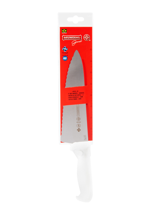 Mundial 5610-8E BR RF Bread Serrated Knife 5600 Series 8 inches White