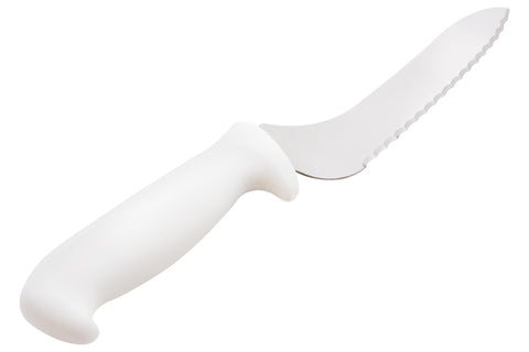 Mundial W5620-7E Sandwich Knife Offset- Serrated Edge 5600 Series 7 inches White
