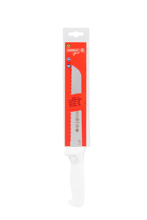Mundial W5626-7 Bread Knife Serrated Edge 5600 Series 7.5 inches White