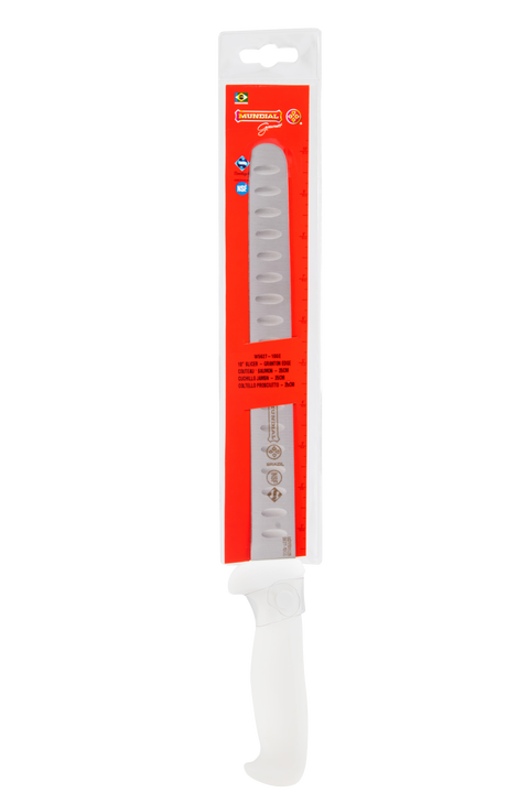 Mundial 5627-10GE BR RF Slicing Hollow Edge Knife 5600 Series 10 inches White