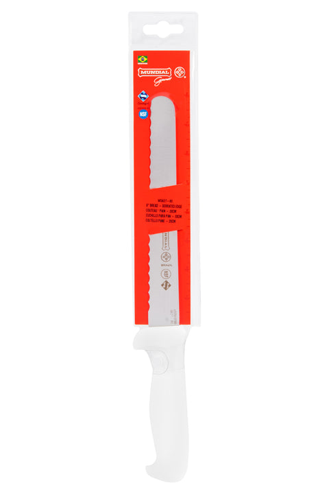 Mundial W5627-8E Carving and Slicing Knife Serrated Edge 5600 Series 8 inches White