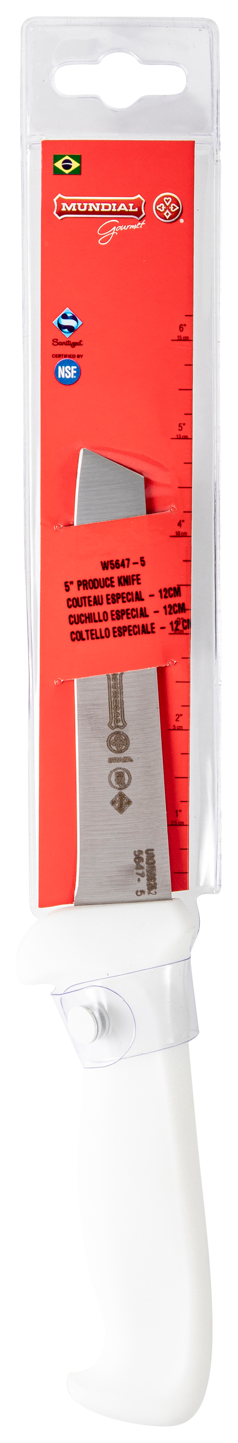 Mundial 5647-5 BR RF Produce Knife 5600 Series 5 inches White