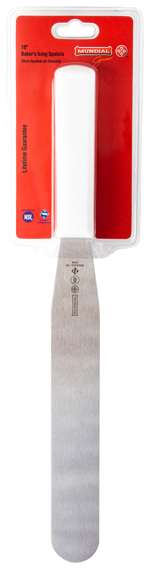 Mundial W5650-10 Icing Spatula 5600 Series 10 inches White