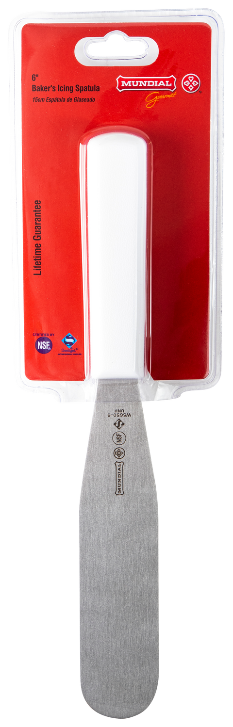 Mundial W5650-6 Icing Spatula 5600 Series 6 inches White