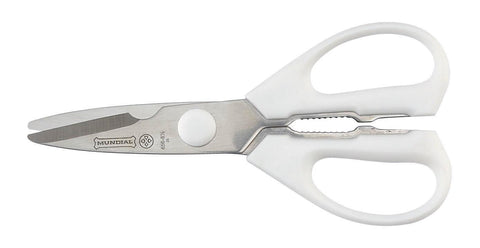 Mundial W656R Take-A-Part Rounded Tip Kitchen Shears White