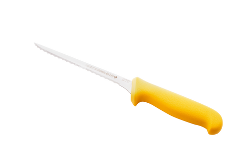 Mundial Y5514-8E Fish Fillet Knife Narrow Stiff Serrated 5500 Series 8 inches Yellow