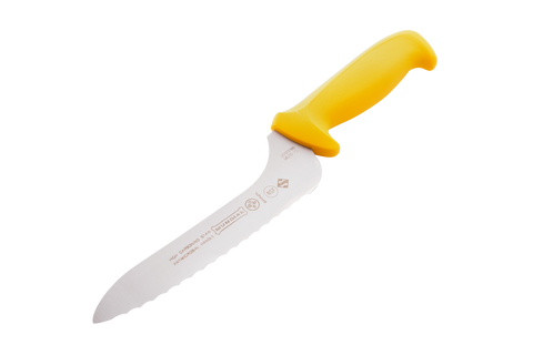 Mundial Y5620-7E Sandwich Offset Serrated Knife 5600 Series 7 inches Yellow