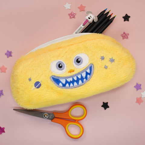 Mundial Magic Yellow Case with Pointed Tip Scissor | 10-Piece Craft Set